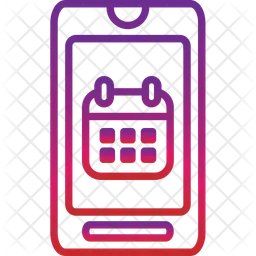 Calendrier mobile  Icône