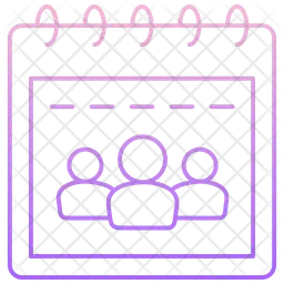 Calendrier des réunions  Icône
