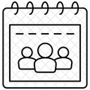 Calendrier Des Reunions Reunions Horaire Icône