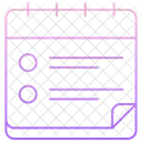 Taches Du Calendrier Calendrier Taches Icon
