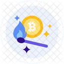 Calentador De Criptomonedas Icono