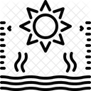 Calentamiento Ciclo Del Agua Sun Icono