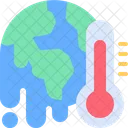 Calentamiento Global Cambio Climatico Derretimiento Icono