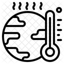 Calentamiento Global Temperatura Termometro Icono