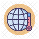 Calentamiento Global Temperatura Global Calor Icono