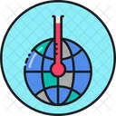 Calentamiento Global Temperatura Global Calido Icono