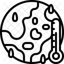 Calentamiento Global Temperatura Dia De La Madre Tierra Icono