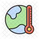 Calentamiento Global Gases De Efecto Invernadero Aumento De Temperatura Icono