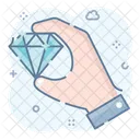 Calidad Superior Diamante Gema Icono