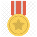 Oro Medalla Calidad Icono