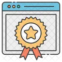 Calidad Web Certificado Web Web Popular Icono