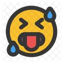 Caliente Emoji Emoticones Icono