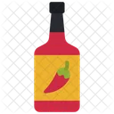 Caliente Salsa Botella De Salsa Icono