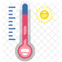 Caliente Control De Temperatura Termometro Icono