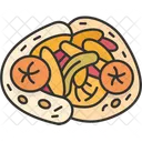 Caliente Perro Italiano Icono