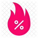 Oferta Descuento Caliente Icon