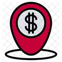 Financiero Ubicacion Marketing Icon