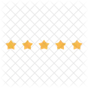Estrella Clasificacion Cinco Icono