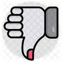 Calificacion Del Cliente Opinion Del Cliente Pulgar Hacia Abajo Icono