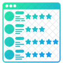 Calificación en línea  Icono