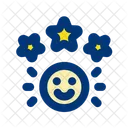 Sonrisa de estrella de calificación  Icono