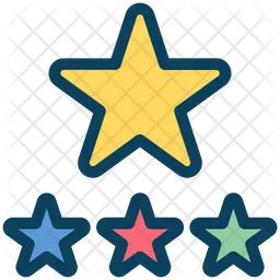 Estrellas de calificación  Icono