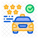 Servicio Taxi Calificacion Icon