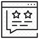 Calificación del sitio web  Icono