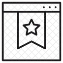 Calificación del sitio web  Icono