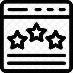 Calificación del sitio web  Icono