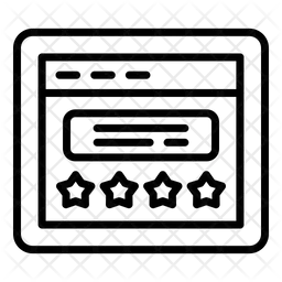 Calificación del sitio web  Icono