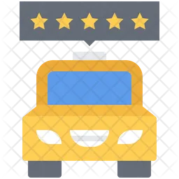 Calificación de taxi  Icono