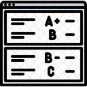 Calificaciones de exámenes en línea  Icono