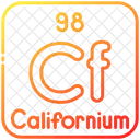 Californium Chemistry Periodic Table Icon