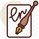 Caligraphy  Icon