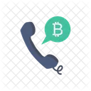 Call Phone Bitcoin Icon