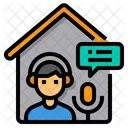 Podcast Headphone Home Icon