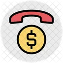 Phone Communication Dollar Icon