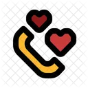 Phone Communication Love Icon