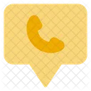 Flat Contact Communication Icon