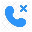 通話キャンセル、丸め、キャンセル、ブロック アイコン