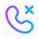 通話キャンセル、丸め、キャンセル、ブロック アイコン