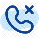 通話キャンセル、丸め、キャンセル、ブロック アイコン