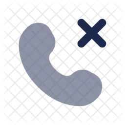Call Cancel Rounded  Icon