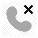 Call Cancel Rounded Icon