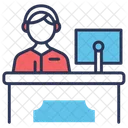 Call Center Assistance Customer Icon