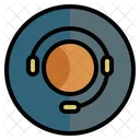 Call Center Headset Support Icon