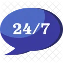 Call Center Chat Hours Icon