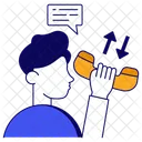 Call Diversion Call Transfer Call Exchange Icon