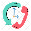 Call Duration Call Time Call Conversion Icon
